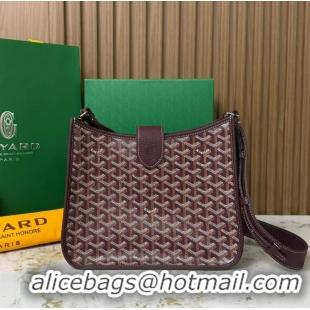 Luxury Discount Goyard Musette Messenger Bag PM 8930 Burgundy