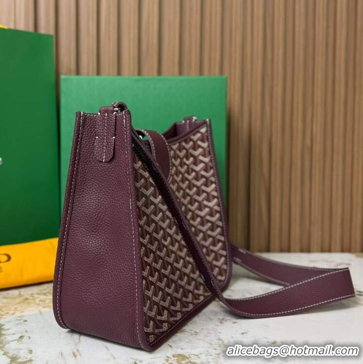 Luxury Discount Goyard Musette Messenger Bag PM 8930 Burgundy