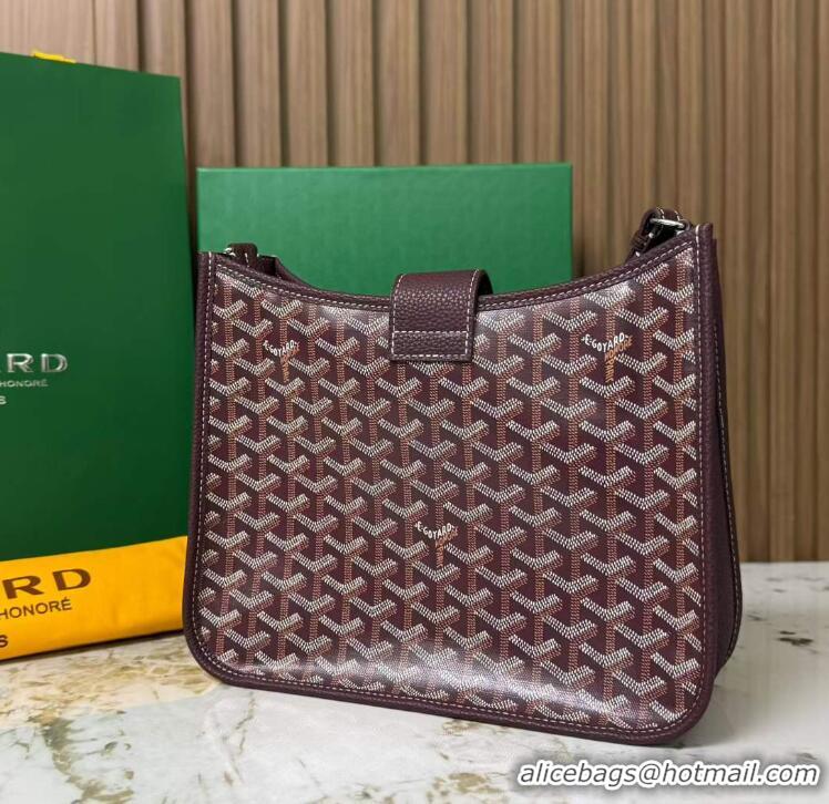 Luxury Discount Goyard Musette Messenger Bag PM 8930 Burgundy