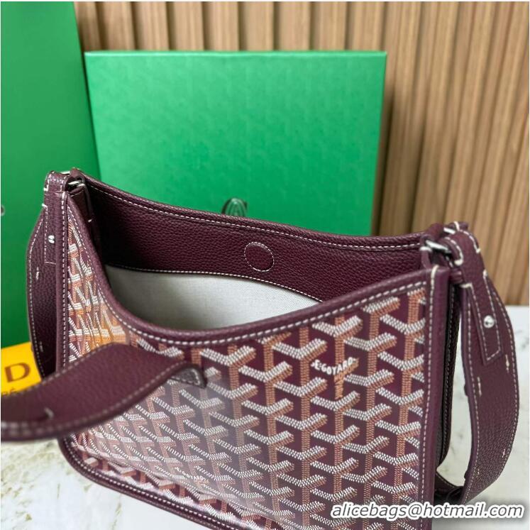 Luxury Discount Goyard Musette Messenger Bag PM 8930 Burgundy