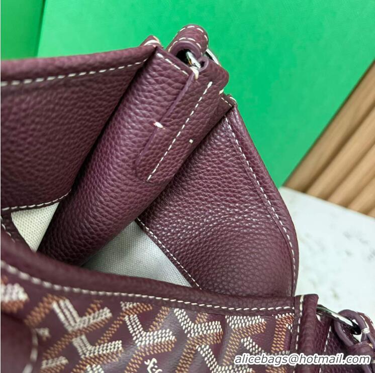 Luxury Discount Goyard Musette Messenger Bag PM 8930 Burgundy