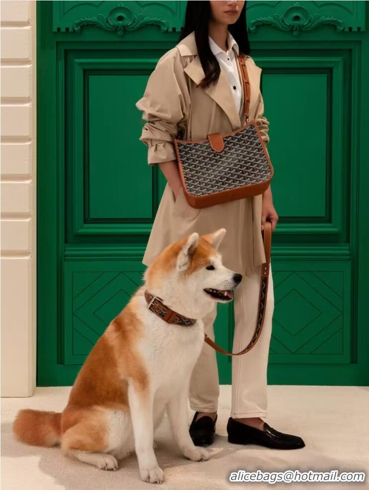 Top Quality Goyard Musette Messenger Bag PM 8930 Black And Tan