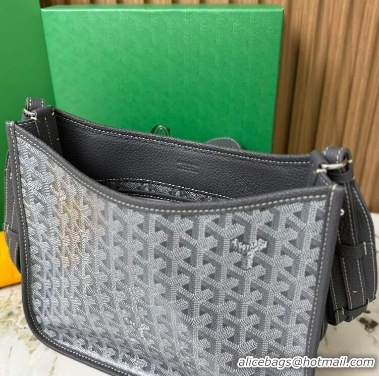Most Popular Goyard Musette Messenger Bag PM 8930 Dark Grey