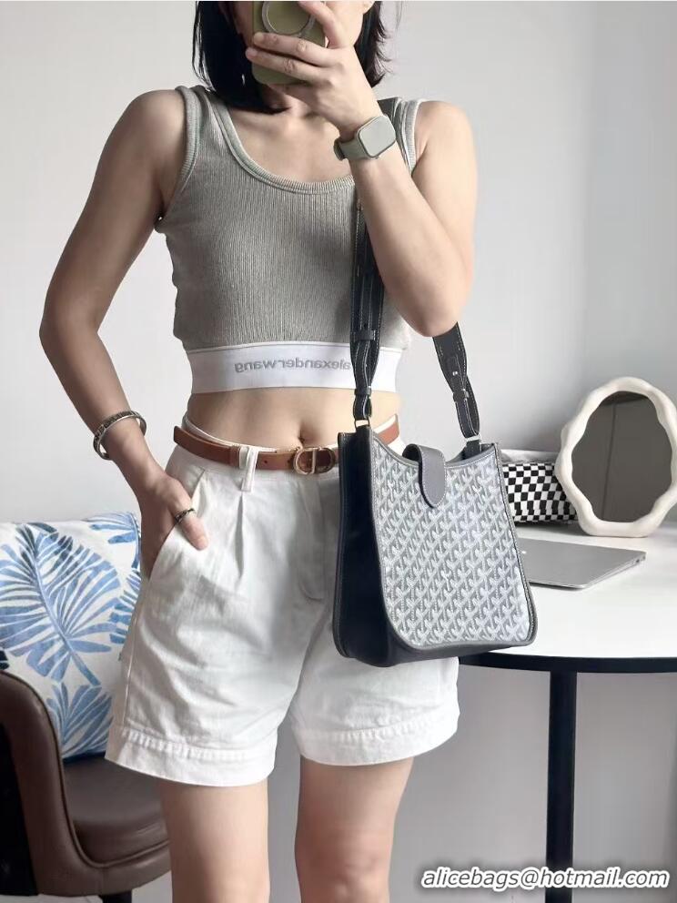 Most Popular Goyard Musette Messenger Bag PM 8930 Dark Grey