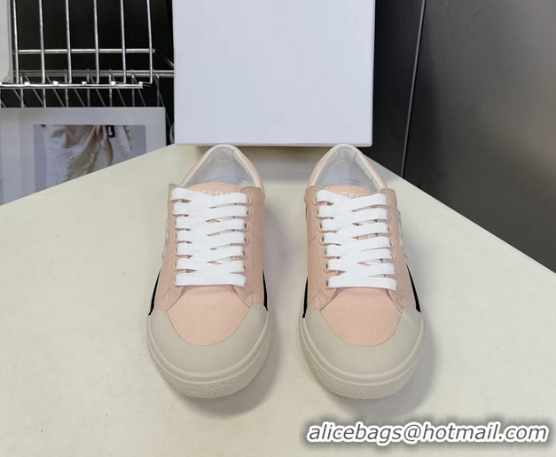 Hot Style Celine Alan Triomphe Sneakers Shoes Pink Canvas 6051106 Pink