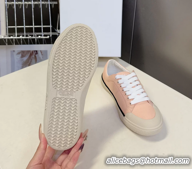 Hot Style Celine Alan Triomphe Sneakers Shoes Pink Canvas 6051106 Pink