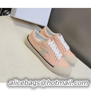 Stylish Celine Alan Triomphe Canvas Sneakers 6051108 Pink