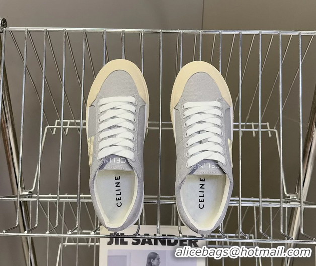 Top Quality Celine Alan Triomphe Canvas Sneakers 6051108 Gray