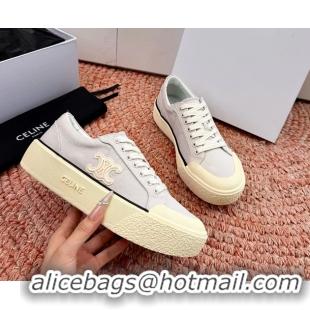 Top Quality Celine Alan Triomphe Canvas Sneakers 6051108 Gray