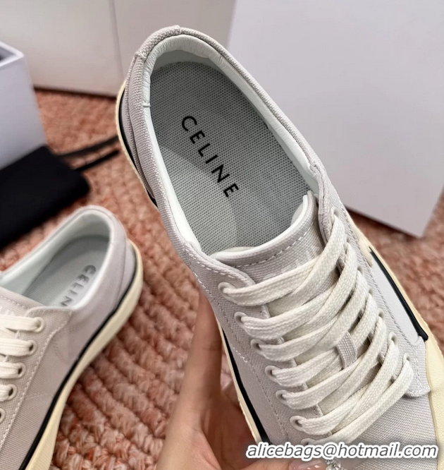 Top Quality Celine Alan Triomphe Canvas Sneakers 6051108 Gray