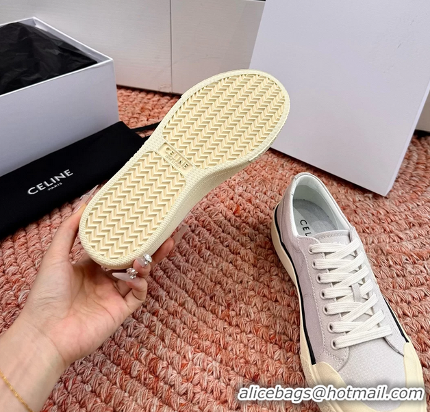 Top Quality Celine Alan Triomphe Canvas Sneakers 6051108 Gray