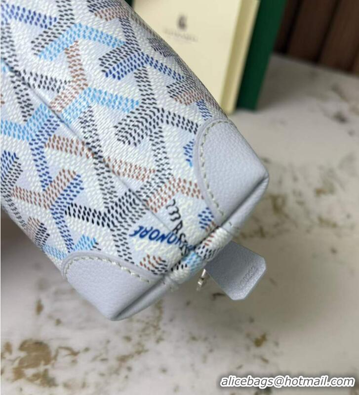Buy Discount Goyard Vendome Cosmetic Bag G0819 Multicolored Polar Blue