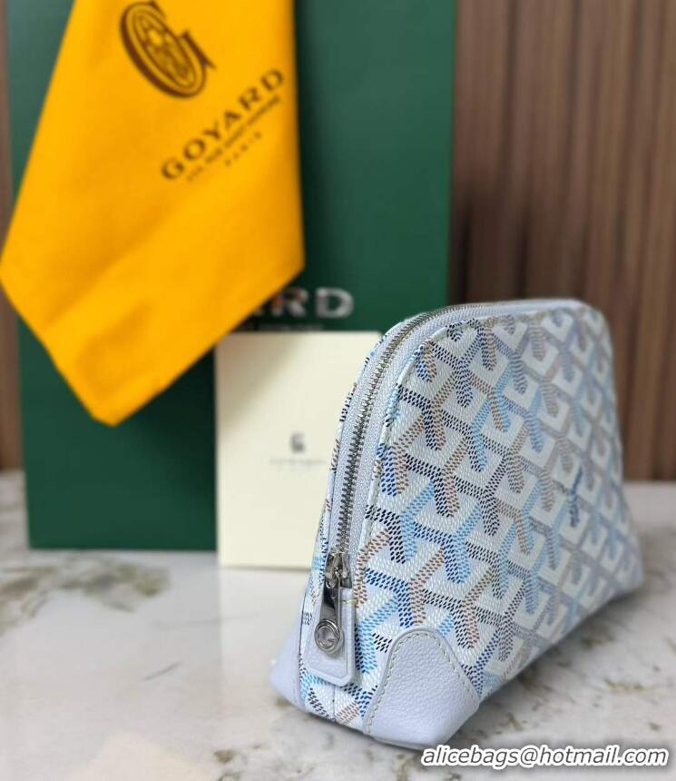 Buy Discount Goyard Vendome Cosmetic Bag G0819 Multicolored Polar Blue