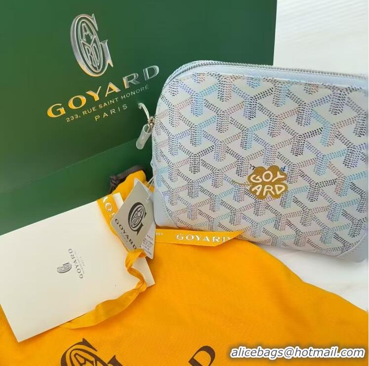 Buy Discount Goyard Vendome Cosmetic Bag G0819 Multicolored Polar Blue