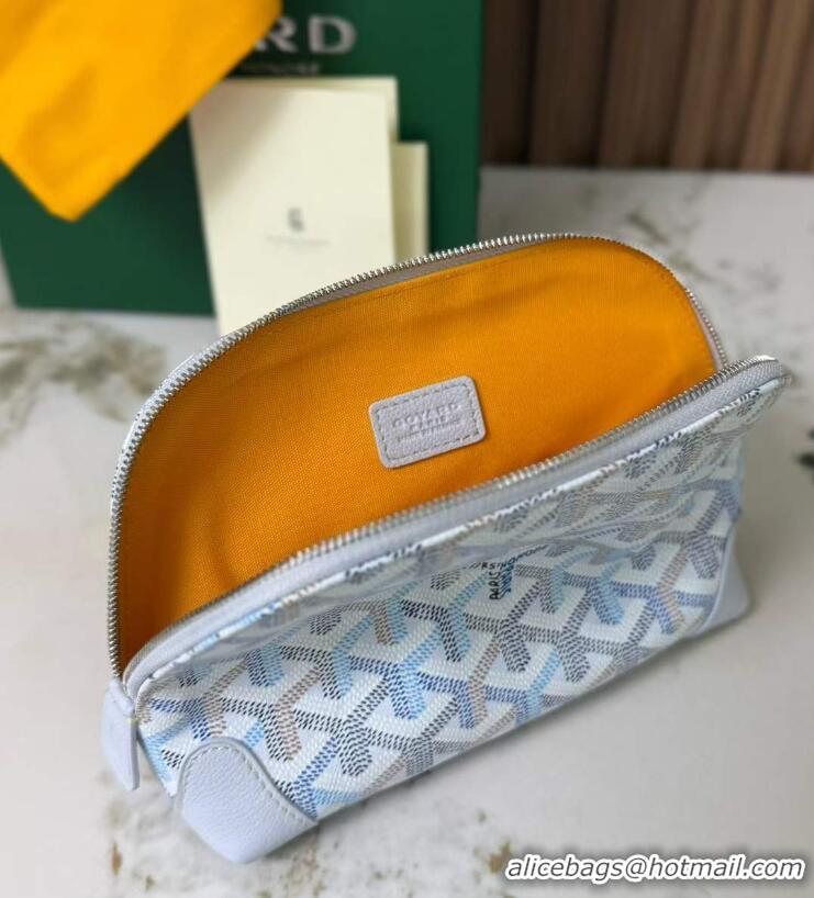 Buy Discount Goyard Vendome Cosmetic Bag G0819 Multicolored Polar Blue