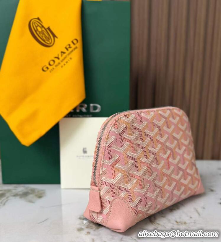 Inexpensive Goyard Vendome Cosmetic Bag G0819 Multicolored Powder Pink