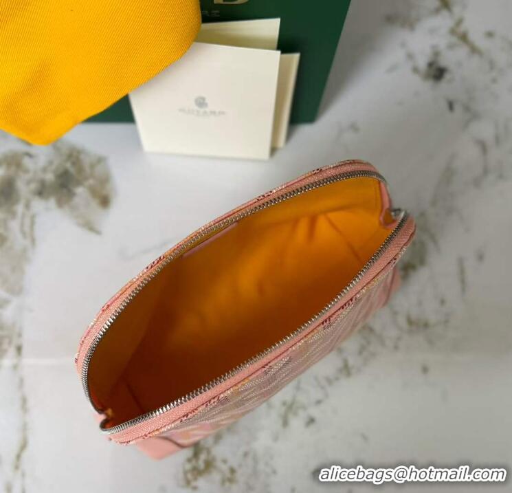 Inexpensive Goyard Vendome Cosmetic Bag G0819 Multicolored Powder Pink