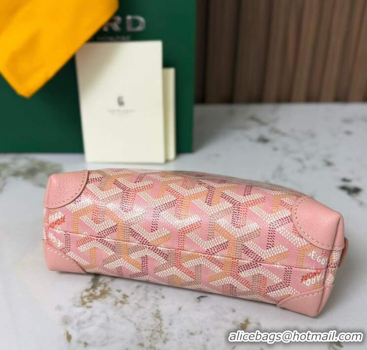Inexpensive Goyard Vendome Cosmetic Bag G0819 Multicolored Powder Pink