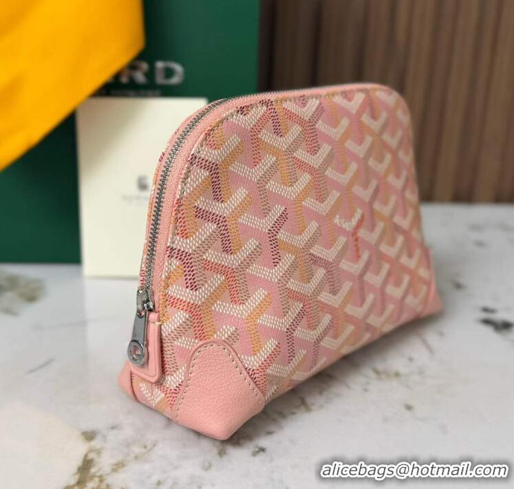 Inexpensive Goyard Vendome Cosmetic Bag G0819 Multicolored Powder Pink