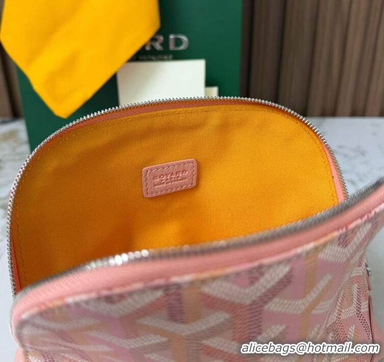 Inexpensive Goyard Vendome Cosmetic Bag G0819 Multicolored Powder Pink