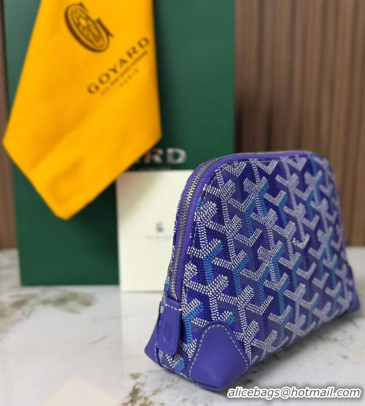 Buy Fashionable Goyard Vendome Cosmetic Bag G0819 Multicolored Blueberry Purple