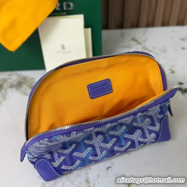 Buy Fashionable Goyard Vendome Cosmetic Bag G0819 Multicolored Blueberry Purple