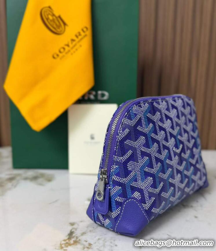 Buy Fashionable Goyard Vendome Cosmetic Bag G0819 Multicolored Blueberry Purple