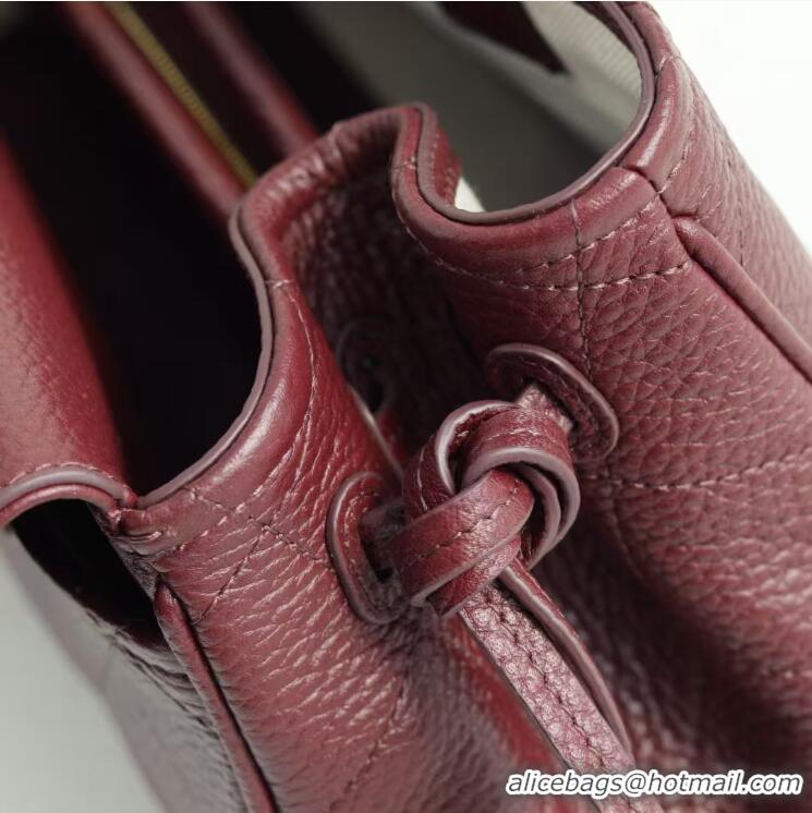Famous Brand Chanel Small Shopping Bag in Grained Calfskin AS6288 Burgundy 2026