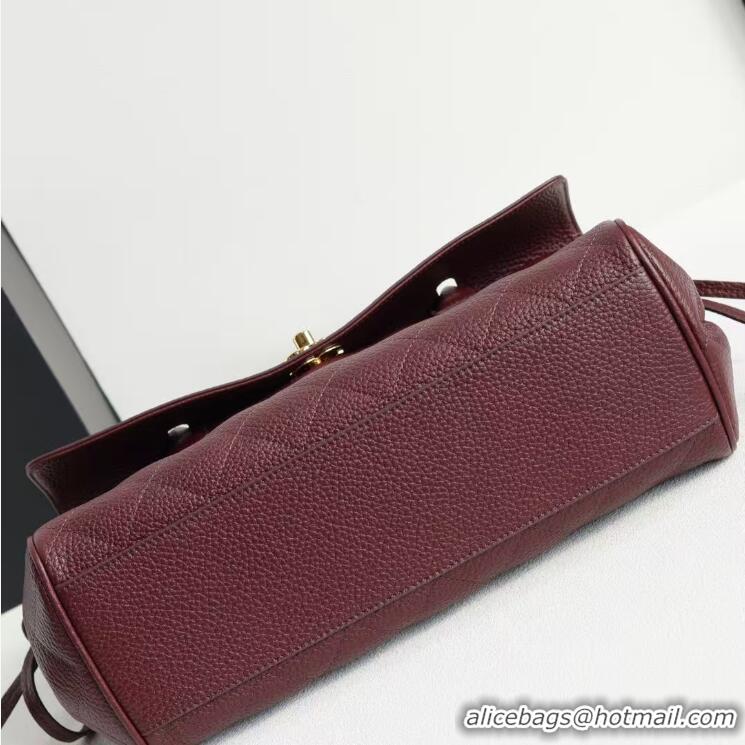 Famous Brand Chanel Small Shopping Bag in Grained Calfskin AS6288 Burgundy 2026