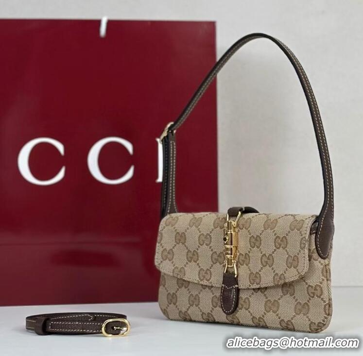 Grade Design Gucci Jackie Small Shoulder Bag GG Canvas 867156 Dark Brown 2026