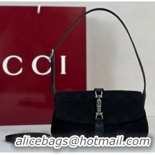 Buy Discount Gucci Jackie Small Shoulder Bag GG Canvas 867156 Black 2026