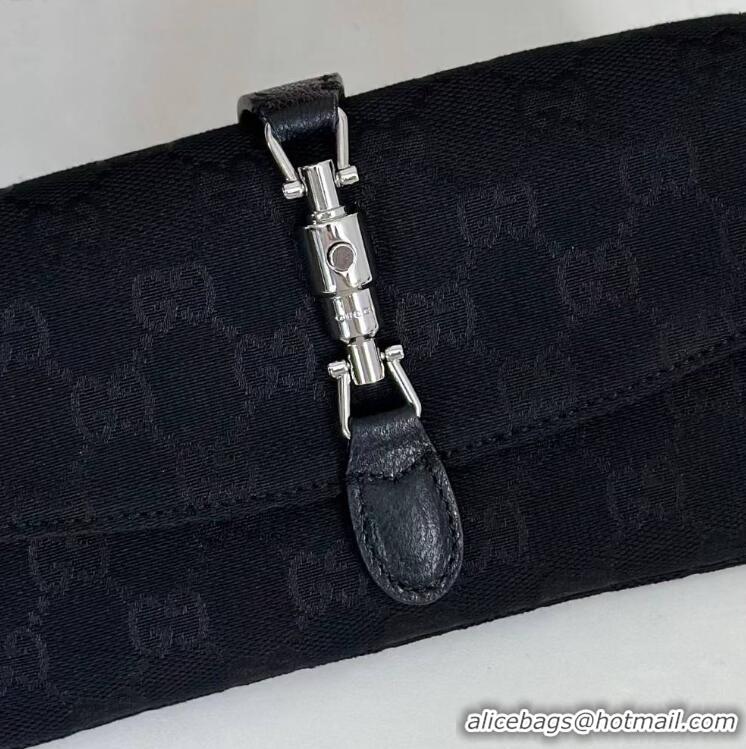 Buy Discount Gucci Jackie Small Shoulder Bag GG Canvas 867156 Black 2026