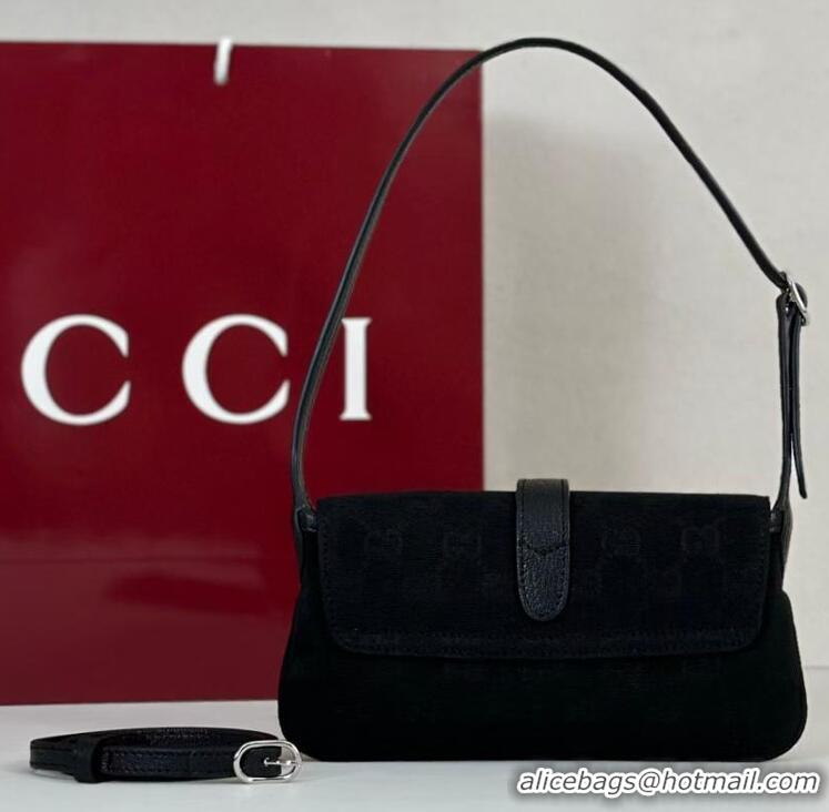 Buy Discount Gucci Jackie Small Shoulder Bag GG Canvas 867156 Black 2026