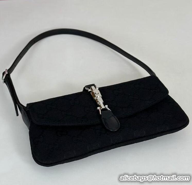 Buy Discount Gucci Jackie Small Shoulder Bag GG Canvas 867156 Black 2026
