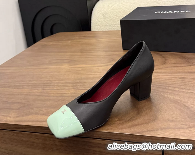 Classic Specials Chanel CC Black Calfskin Leather Pumps 65MM 6051908
