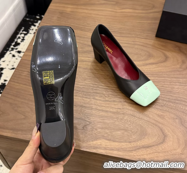Classic Specials Chanel CC Black Calfskin Leather Pumps 65MM 6051908