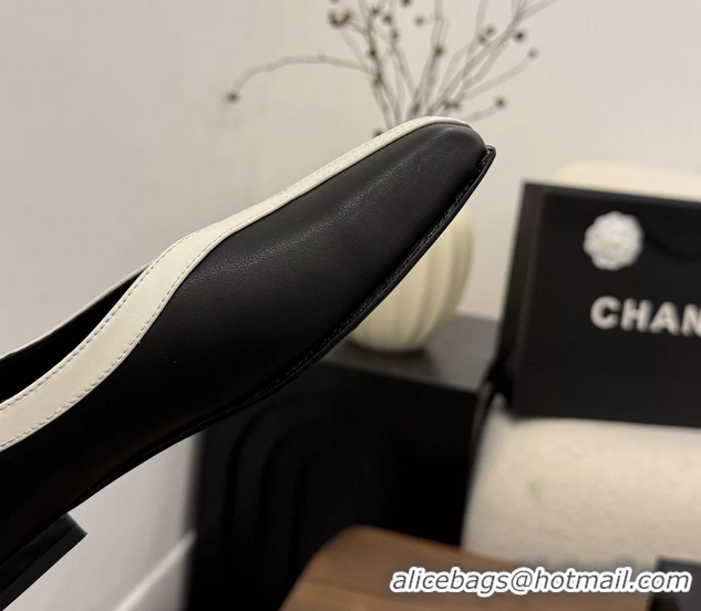 Classic Specials Chanel Black Calfskin Leather Flat Shoes 6052001