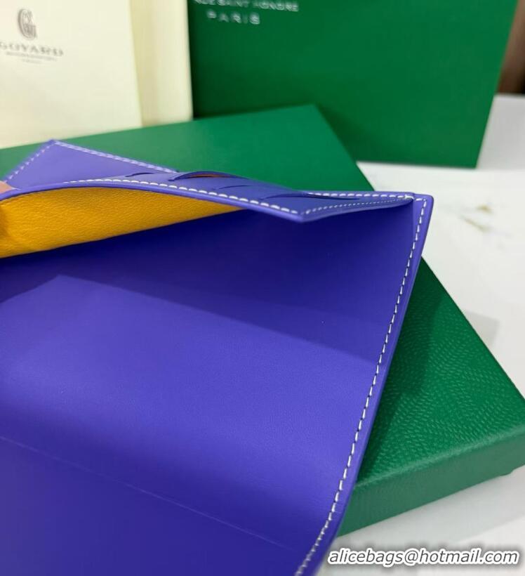 Well Crafted Goyard Grenelle Passport Cover GY6103 Multicolored Blueberry Purple 2026