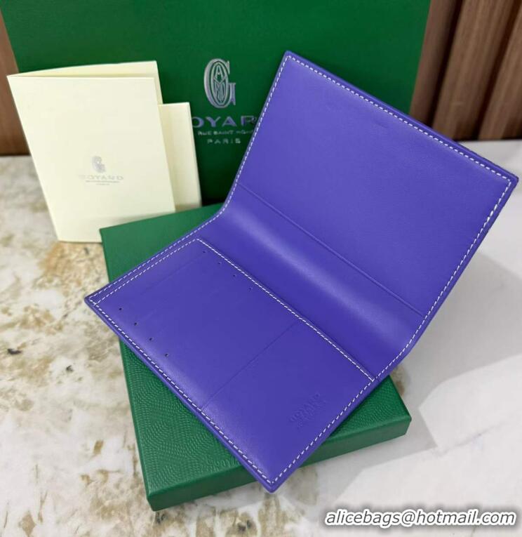 Well Crafted Goyard Grenelle Passport Cover GY6103 Multicolored Blueberry Purple 2026