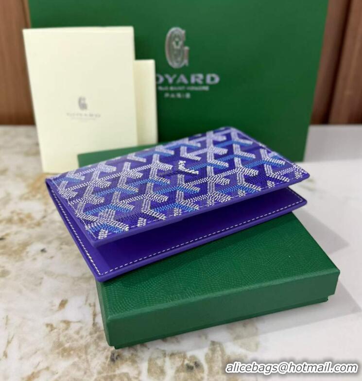 Well Crafted Goyard Grenelle Passport Cover GY6103 Multicolored Blueberry Purple 2026