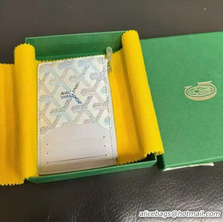 Discount Goyard Bourbon Zipped Card holder Wallet GY3321 Multicolored Polar Blue 2025