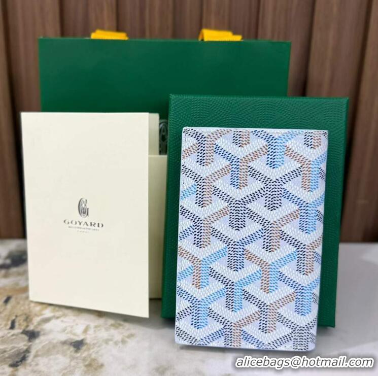 Famous Brand Goyard Saint-Pierre Card Wallet G3302 Multicolored Polar Blue