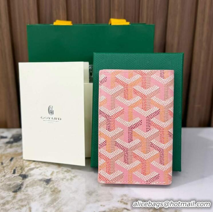 Super Quality Goyard Saint-Pierre Card Wallet G3302 Multicolored Powder Pink