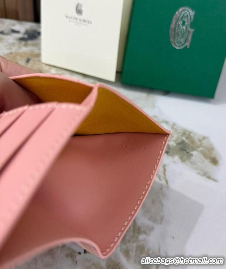 Super Quality Goyard Saint-Pierre Card Wallet G3302 Multicolored Powder Pink