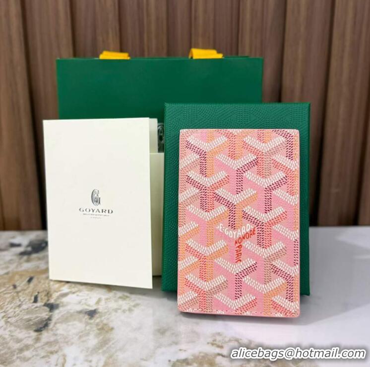 Super Quality Goyard Saint-Pierre Card Wallet G3302 Multicolored Powder Pink