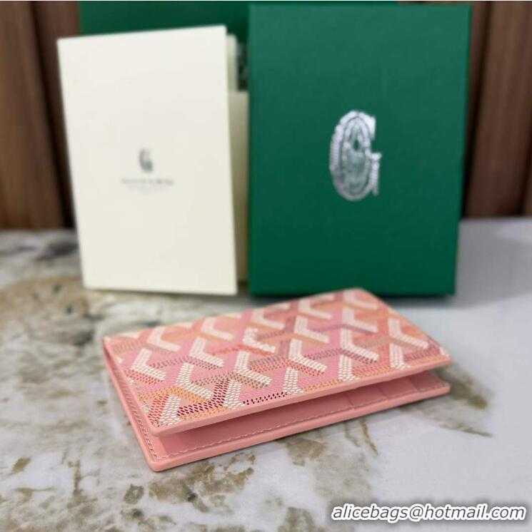 Super Quality Goyard Saint-Pierre Card Wallet G3302 Multicolored Powder Pink