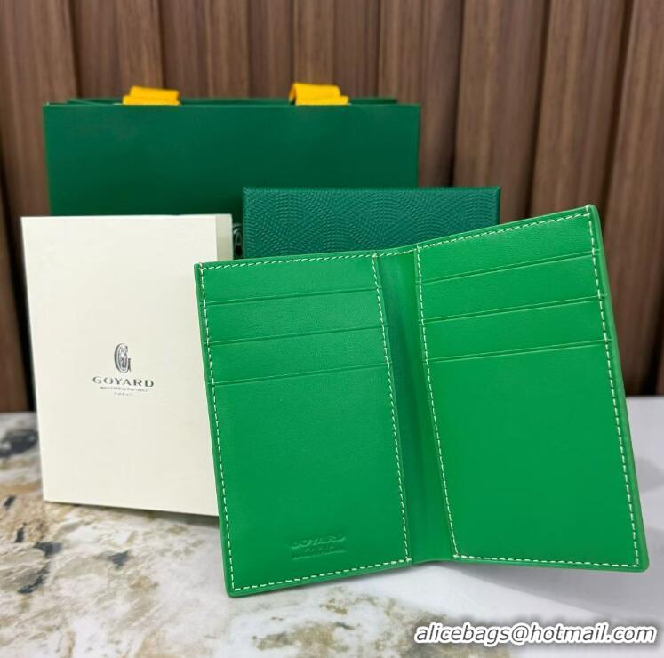Luxury Cheap Goyard Saint-Pierre Card Wallet G3302 Multicolored Meadow Green