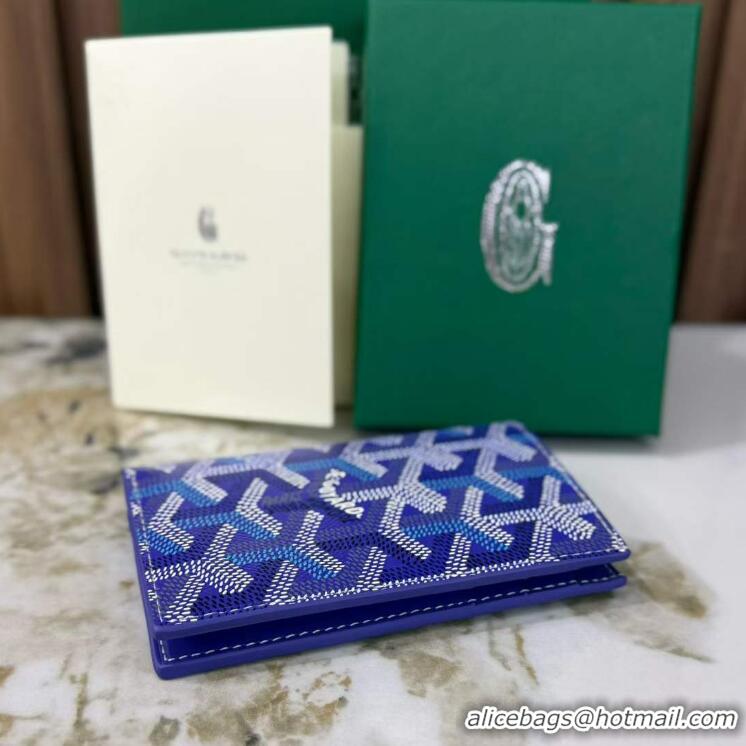 Well Crafted Goyard Saint-Pierre Card Wallet G3302 Multicolored Blueberry Purple