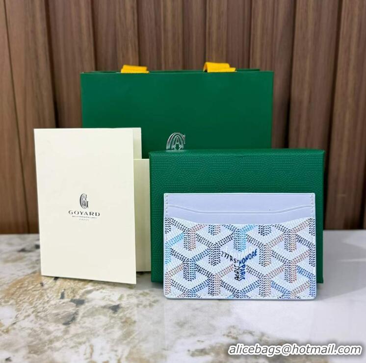 Shop Cheap Goyard Saint-Sulpice Card Case Wallet GY6030 Multicolored Polar Blue