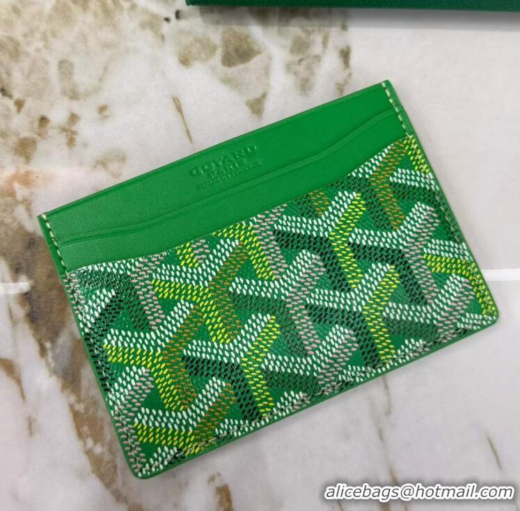 Discount Goyard Saint-Sulpice Card Case Wallet GY6030 Multicolored Meadow Green